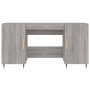 Engineered wood gray Sonoma desk 140x50x75 cm by vidaXL, Desks - Ref: Foro24-829530, Price: 113,36 €, Discount: %