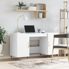 Engineered wood white desk 140x50x75 cm by vidaXL, Desks - Ref: Foro24-829524, Price: 113,99 €, Discount: %