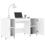 Engineered wood white desk 140x50x75 cm by vidaXL, Desks - Ref: Foro24-829524, Price: 116,52 €, Discount: %