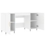 Engineered wood white desk 140x50x75 cm by vidaXL, Desks - Ref: Foro24-829524, Price: 116,52 €, Discount: %