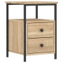 Engineered wood nightstand in Sonoma oak, measuring 34x35.5x50 cm. by vidaXL, Nightstands - Ref: Foro24-826015, Price: 61,99 ...