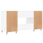 Engineered wood white desk 140x50x75 cm by vidaXL, Desks - Ref: Foro24-829524, Price: 116,52 €, Discount: %