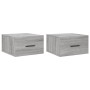 Wall bedside tables 2 pcs Sonoma gray color 35x35x20 cm by vidaXL, Lockers and storage cabinets - Ref: Foro24-829865, Price: ...