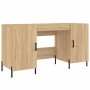 Schreibtisch aus Sonoma-Eichenholzwerkstoff, 140 x 50 x 75 cm von vidaXL, Schreibtische - Ref: Foro24-829559, Preis: 127,62 €...