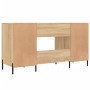 Escritorio madera de ingeniería roble Sonoma 140x50x75 cm de vidaXL, Escritorios - Ref: Foro24-829559, Precio: 127,62 €, Desc...