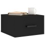 Black wall bedside table 35x35x20 cm by vidaXL, Lockers and storage cabinets - Ref: Foro24-829822, Price: 36,14 €, Discount: %