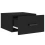 Black wall bedside table 35x35x20 cm by vidaXL, Lockers and storage cabinets - Ref: Foro24-829822, Price: 36,14 €, Discount: %