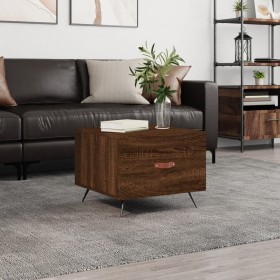 Engineered wood coffee table in brown oak, 50x50x40 cm. by vidaXL, Coffee table - Ref: Foro24-829346, Price: 41,99 €, Discoun...