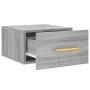 Wall-mounted bedside table in Sonoma grey color, 35x35x20 cm. by vidaXL, Lockers and storage cabinets - Ref: Foro24-829800, P...