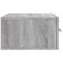 Wall-mounted bedside table in Sonoma grey color, 35x35x20 cm. by vidaXL, Lockers and storage cabinets - Ref: Foro24-829800, P...