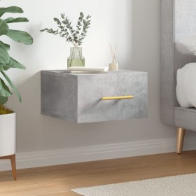 Concrete gray wall bedside table 35x35x20 cm by vidaXL, Lockers and storage cabinets - Ref: Foro24-829796, Price: 27,99 €, Di...