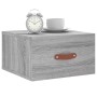 Wall-mounted bedside table in Sonoma grey color, 35x35x20 cm. by vidaXL, Lockers and storage cabinets - Ref: Foro24-829784, P...