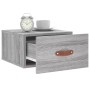 Wall-mounted bedside table in Sonoma grey color, 35x35x20 cm. by vidaXL, Lockers and storage cabinets - Ref: Foro24-829784, P...