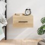 Sonoma oak wall bedside table 35x35x20 cm by vidaXL, Lockers and storage cabinets - Ref: Foro24-829874, Price: 20,99 €, Disco...