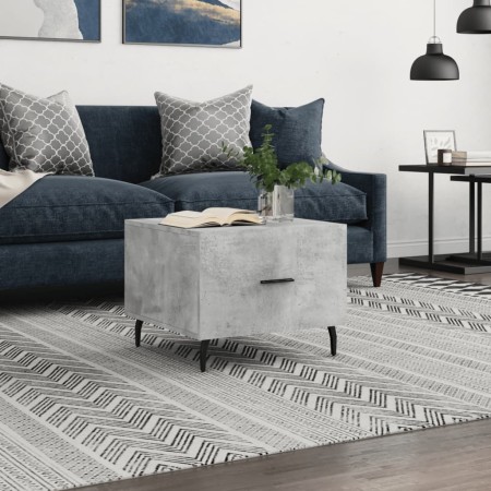 Concrete gray engineered wood coffee table 50x50x40 cm by vidaXL, Coffee table - Ref: Foro24-829436, Price: 40,09 €, Discount: %