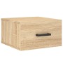 Sonoma oak wall bedside table 35x35x20 cm by vidaXL, Lockers and storage cabinets - Ref: Foro24-829826, Price: 27,65 €, Disco...