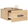 Sonoma oak wall bedside table 35x35x20 cm by vidaXL, Lockers and storage cabinets - Ref: Foro24-829826, Price: 27,65 €, Disco...