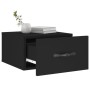 Black wall bedside table 35x35x20 cm by vidaXL, Lockers and storage cabinets - Ref: Foro24-829806, Price: 27,99 €, Discount: %