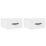 Wall bedside tables 2 pcs white 35x35x20 cm by vidaXL, Lockers and storage cabinets - Ref: Foro24-829805, Price: 42,41 €, Dis...