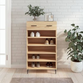 Sonoma oak engineered wood shoe rack 60x35x105 cm by vidaXL, Closets and storage - Ref: Foro24-829631, Price: 58,41 €, Discou...