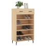 Zapatero madera de ingeniería roble Sonoma 60x35x105 cm de vidaXL, Armarios y almacenamiento - Ref: Foro24-829631, Precio: 58...