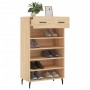 Zapatero madera de ingeniería roble Sonoma 60x35x105 cm de vidaXL, Armarios y almacenamiento - Ref: Foro24-829631, Precio: 58...