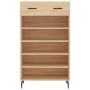 Sonoma oak engineered wood shoe rack 60x35x105 cm by vidaXL, Closets and storage - Ref: Foro24-829631, Price: 58,33 €, Discou...