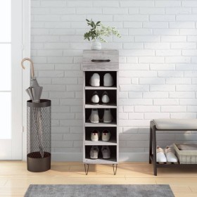 Engineered wood gray Sonoma shoerack 30x35x105 cm by vidaXL, Closets and storage - Ref: Foro24-829674, Price: 43,43 €, Discou...