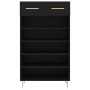 Black engineered wood shoe rack 60x35x105 cm by vidaXL, Closets and storage - Ref: Foro24-829597, Price: 72,71 €, Discount: %