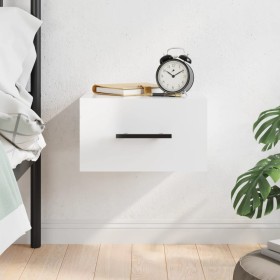 Glossy white wall bedside table 35x35x20 cm by vidaXL, Lockers and storage cabinets - Ref: Foro24-829872, Price: 29,99 €, Dis...