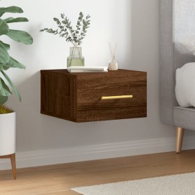 Brown oak wall bedside table 35x35x20 cm by vidaXL, Lockers and storage cabinets - Ref: Foro24-829802, Price: 22,99 €, Discou...