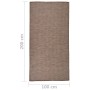 Brown flat weave outdoor rug 100x200 cm by vidaXL, Rugs - Ref: Foro24-340787, Price: 39,93 €, Discount: %