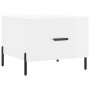 Engineered wood white gloss coffee table 50x50x40 cm by vidaXL, Coffee table - Ref: Foro24-829416, Price: 45,06 €, Discount: %