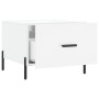 Mesa de centro madera de ingeniería brillo blanco 50x50x40 cm de vidaXL, Mesas de centro - Ref: Foro24-829416, Precio: 45,06 ...