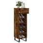 Smoked oak engineered wood shoe rack 30x35x105 cm by vidaXL, Closets and storage - Ref: Foro24-829705, Price: 45,64 €, Discou...