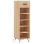 Zapatero madera de ingeniería roble Sonoma 30x35x105 cm de vidaXL, Armarios y almacenamiento - Ref: Foro24-829647, Precio: 53...