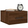 Wall-mounted bedside table in brown oak color, 35x35x20 cm by vidaXL, Lockers and storage cabinets - Ref: Foro24-829882, Pric...