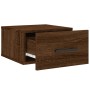 Wall-mounted bedside table in brown oak color, 35x35x20 cm by vidaXL, Lockers and storage cabinets - Ref: Foro24-829882, Pric...