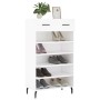 White engineered wood shoe rack 60x35x105 cm by vidaXL, Closets and storage - Ref: Foro24-829628, Price: 60,10 €, Discount: %