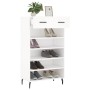 White engineered wood shoe rack 60x35x105 cm by vidaXL, Closets and storage - Ref: Foro24-829628, Price: 60,10 €, Discount: %