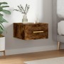 Smoked oak wall bedside table 35x35x20 cm by vidaXL, Lockers and storage cabinets - Ref: Foro24-829798, Price: 22,99 €, Disco...