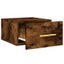 Smoked oak wall bedside table 35x35x20 cm by vidaXL, Lockers and storage cabinets - Ref: Foro24-829798, Price: 22,99 €, Disco...