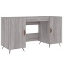 Sonoma gray engineered wood desk 140x50x75 cm by vidaXL, Desks - Ref: Foro24-829522, Price: 113,27 €, Discount: %