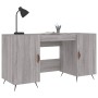 Sonoma gray engineered wood desk 140x50x75 cm by vidaXL, Desks - Ref: Foro24-829522, Price: 113,27 €, Discount: %