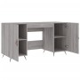 Sonoma gray engineered wood desk 140x50x75 cm by vidaXL, Desks - Ref: Foro24-829522, Price: 113,27 €, Discount: %