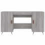 Sonoma gray engineered wood desk 140x50x75 cm by vidaXL, Desks - Ref: Foro24-829522, Price: 113,27 €, Discount: %