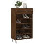 Brown oak engineered wood shoe rack 60x35x105 cm by vidaXL, Closets and storage - Ref: Foro24-829611, Price: 54,63 €, Discoun...