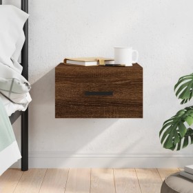 Brown oak wall bedside table 35x35x20 cm by vidaXL, Lockers and storage cabinets - Ref: Foro24-829834, Price: 21,99 €, Discou...