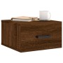 Brown oak wall bedside table 35x35x20 cm by vidaXL, Lockers and storage cabinets - Ref: Foro24-829834, Price: 21,99 €, Discou...