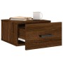 Brown oak wall bedside table 35x35x20 cm by vidaXL, Lockers and storage cabinets - Ref: Foro24-829834, Price: 21,99 €, Discou...